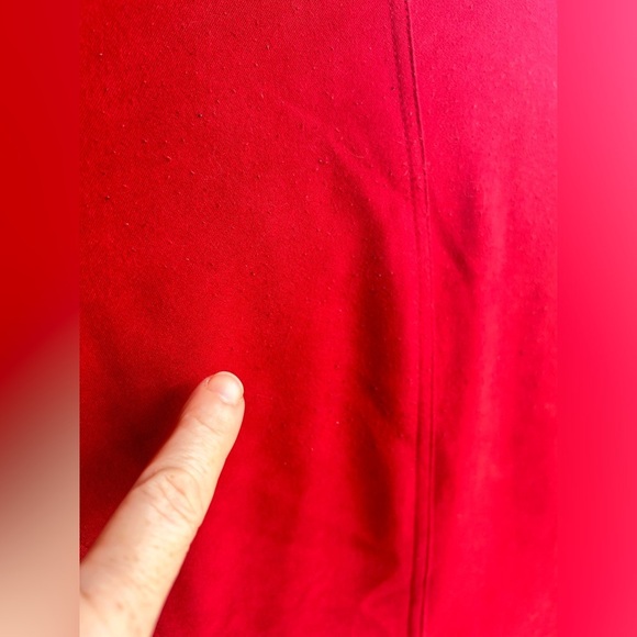 LUDIA Brand Red Button Down Blazer Vintage 80s 90s Suede Lined See Measurements - Picture 10 of 13